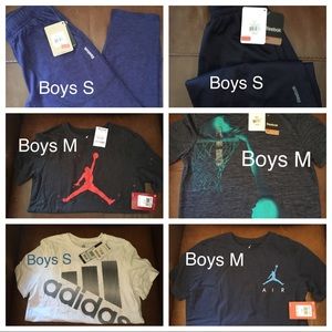 Assorted boys shirts and bottoms